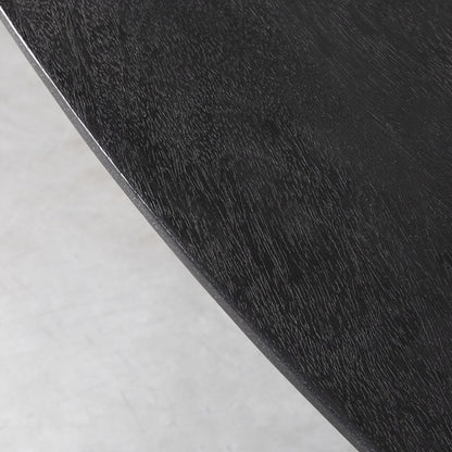 Eettafel Cooper | Zwart Mangohout — Detail