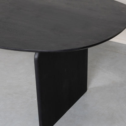 Eettafel Cooper | Zwart Mangohout — Detail