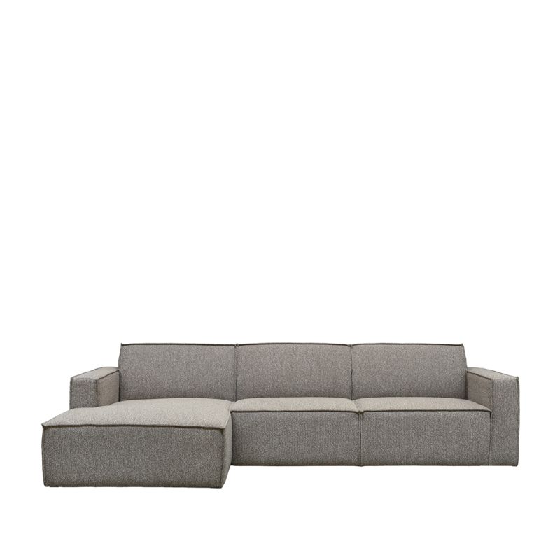 Hoekbank Kay | Longchair | Mushroom Royal Bouclé