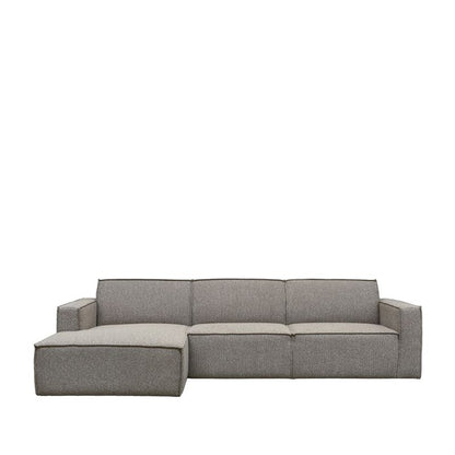 Hoekbank Kay | Longchair | Mushroom Royal Bouclé