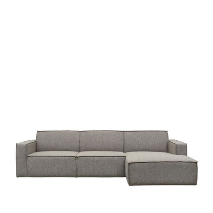 Hoekbank Kay | Longchair | Mushroom Royal Bouclé