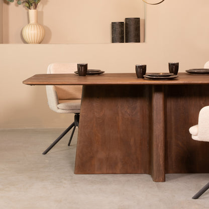 Eettafel Scott | Bruin Mangohout