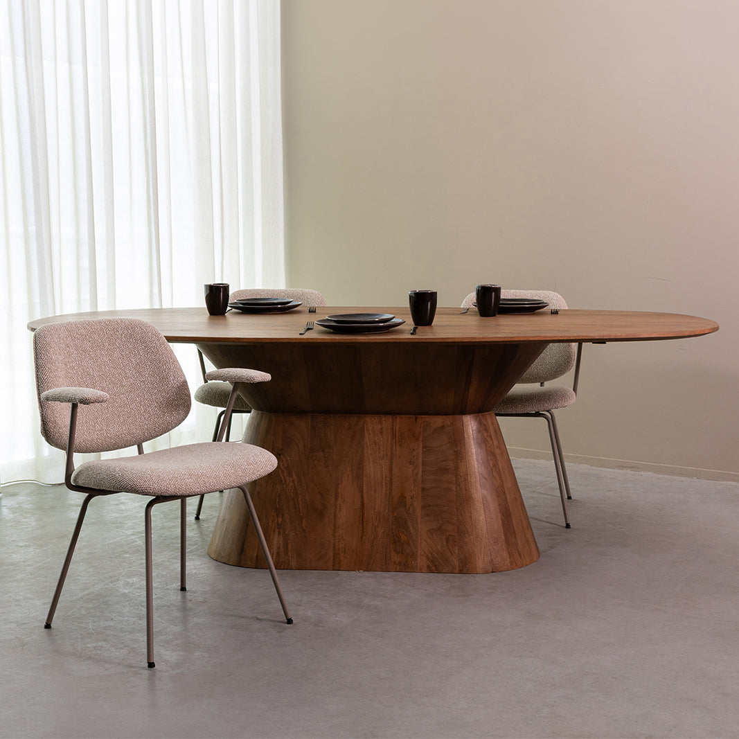 Eettafel Jagger | Bruin Mangohout