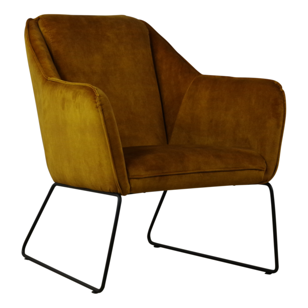 Fauteuil Yuno | Velvet Geel