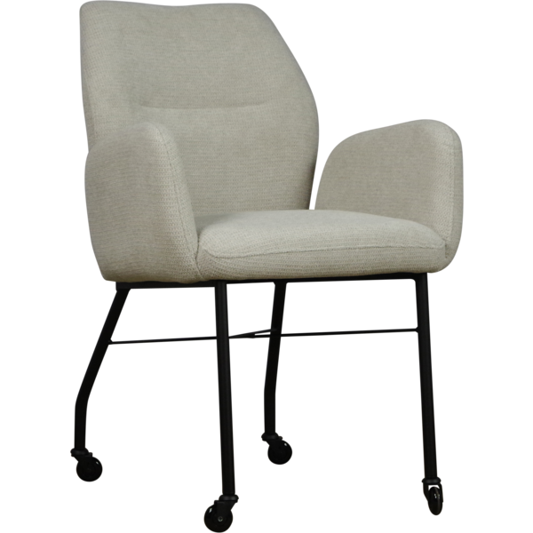 Eetkamerstoel Juul | Met Armleuning | Wit