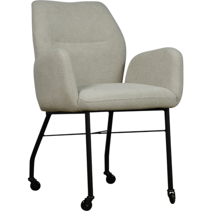 Eetkamerstoel Juul | Met Armleuning | Wit