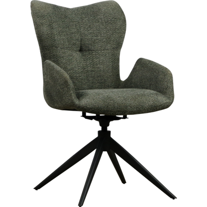 Maartje Eetkamerstoel | Draaibaar | Grijs