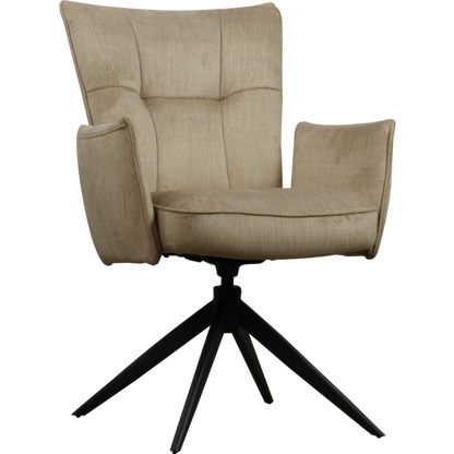 Marit Eetkamerstoel | Draaibaar | Beige