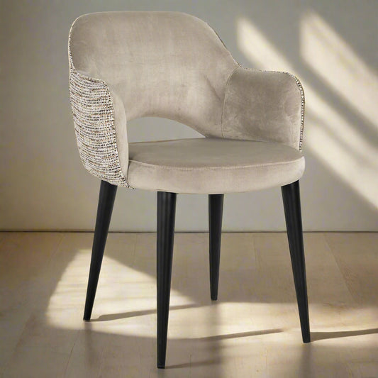 Eetkamerstoel Giovanna | Grijs Stof