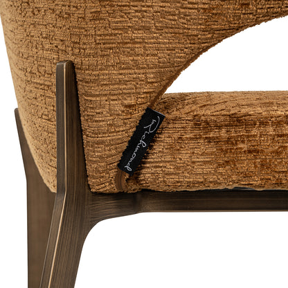 Eetkamerstoel Kenzi | Bruin Stof