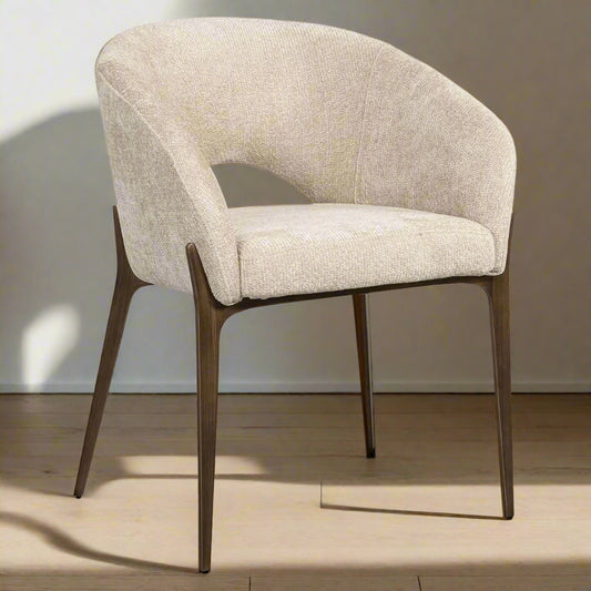 Eetkamerstoel Kenzi | Beige Stof