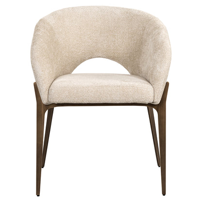 Eetkamerstoel Kenzi | Beige Stof