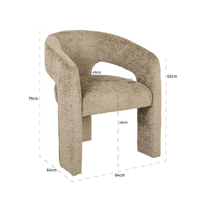 Eetkamerstoel Belle | Zand Stof