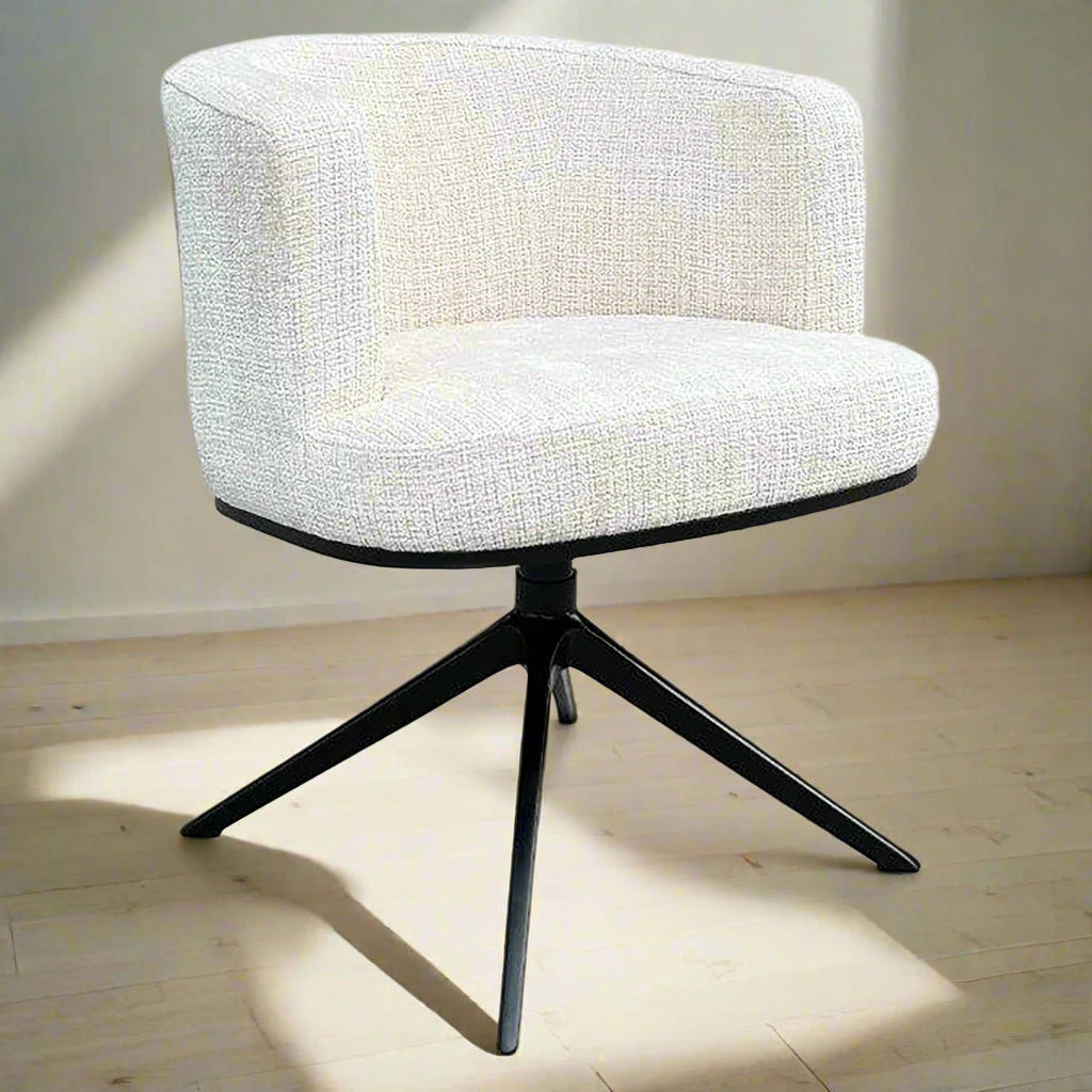 Eetkamerstoel Cheyenne | Wit Stof