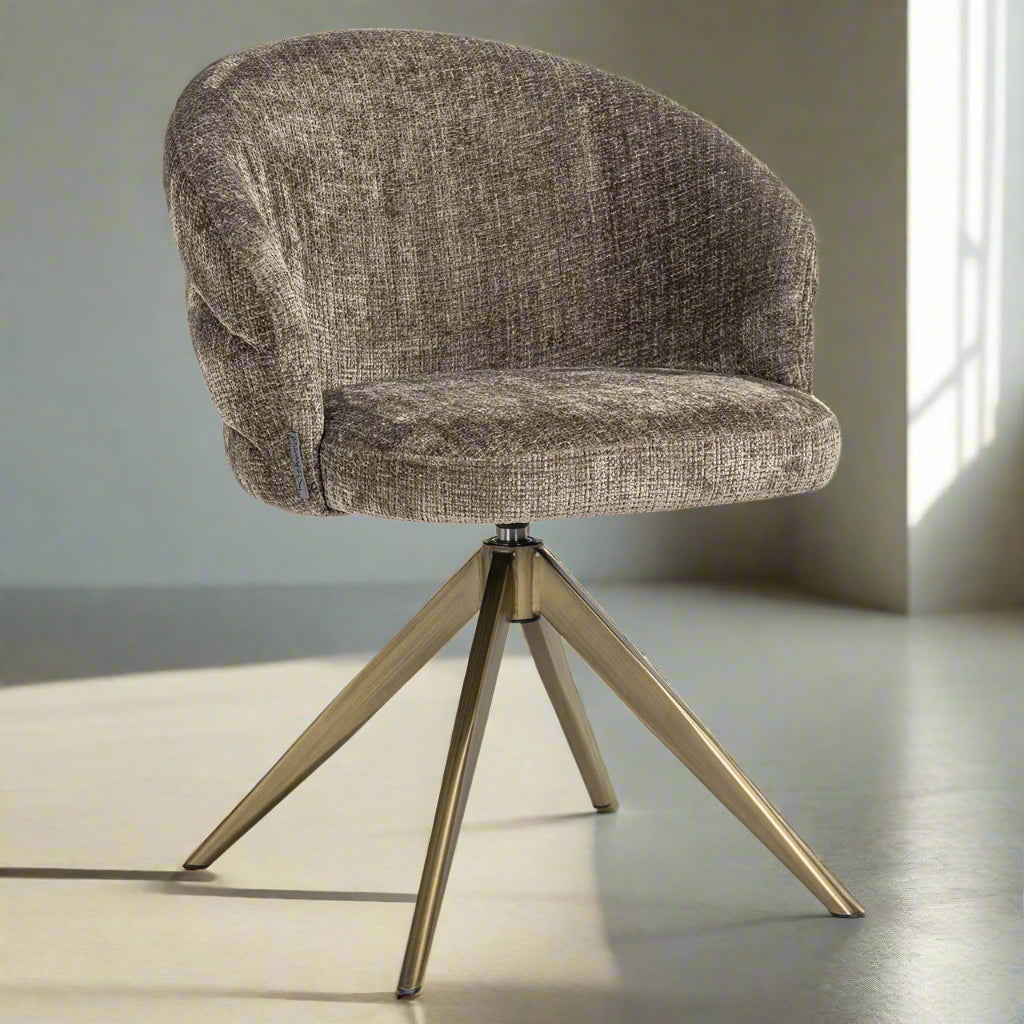 Eetkamerstoel Zendaya | Donkergrijze Stof