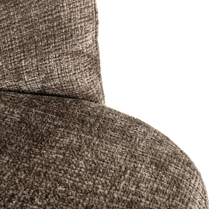 Eetkamerstoel Zendaya | Donkergrijze Stof