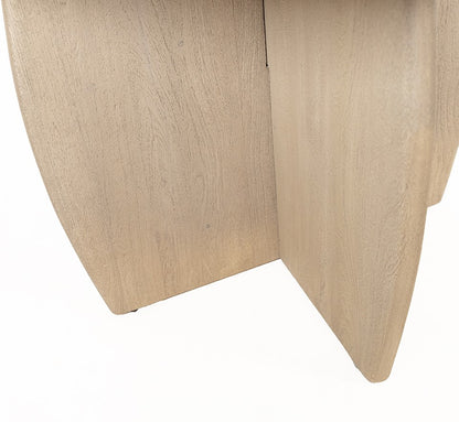 Salontafel Durban | Naturel Acaciahout — Achteraanzicht - witfoto