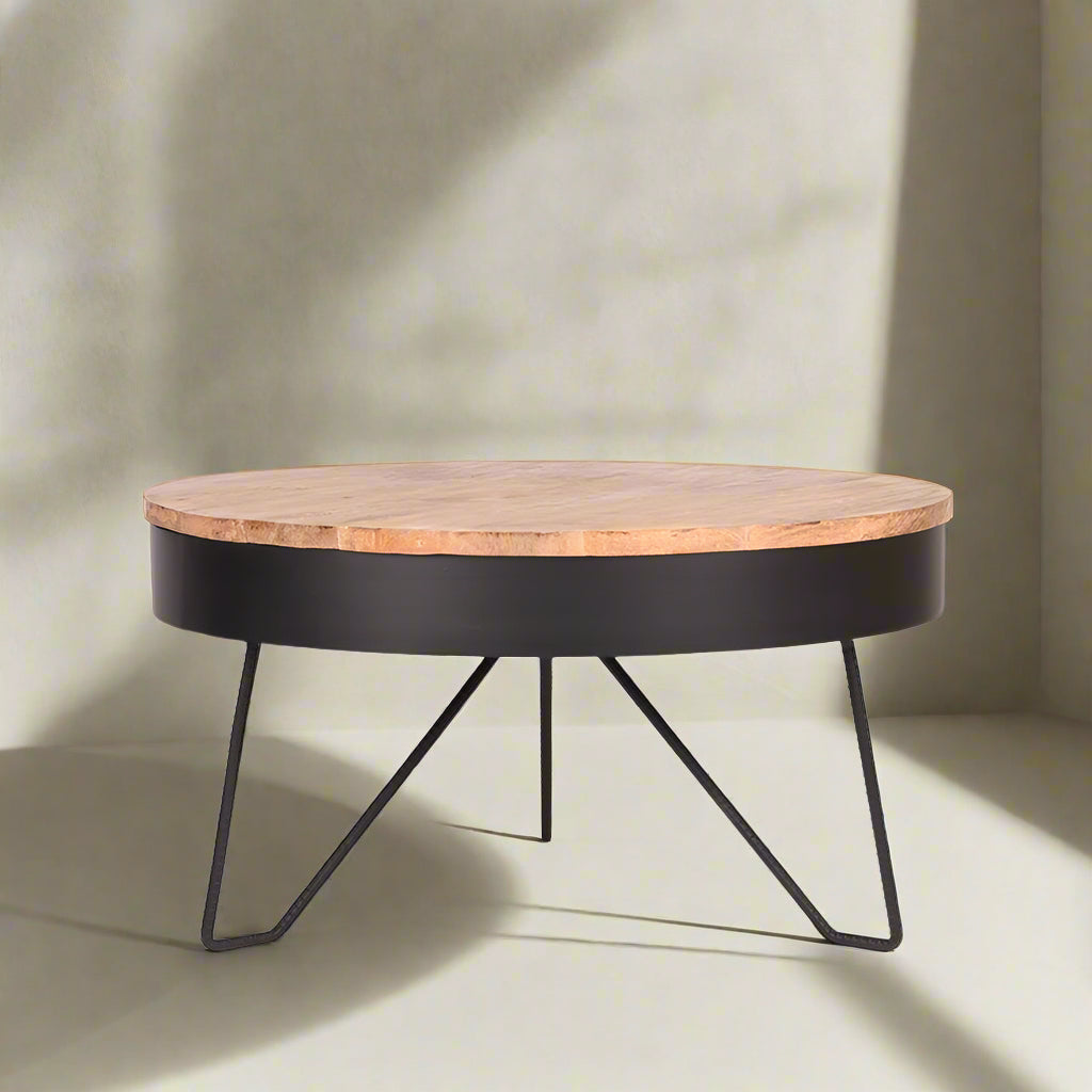 Salontafel Saran | Zwart Mangohout