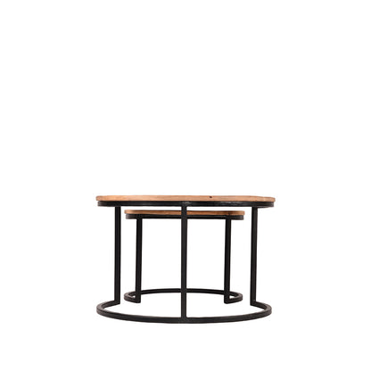 Salontafel Set Double | Naturel Mangohout