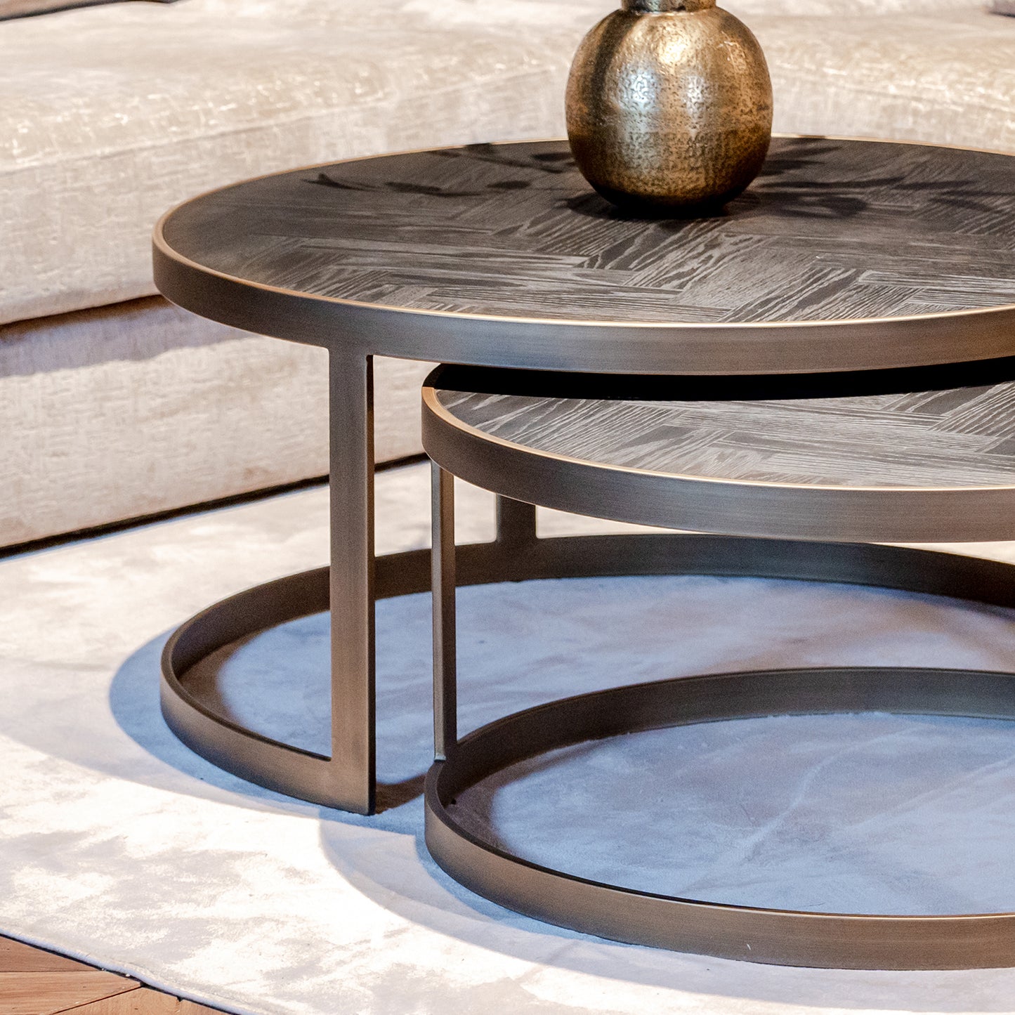 Salontafel Blackbone | Zwart Eikenhout | Set van 2