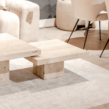 Salontafel La Cantera | Naturel Travertin | Set van 2