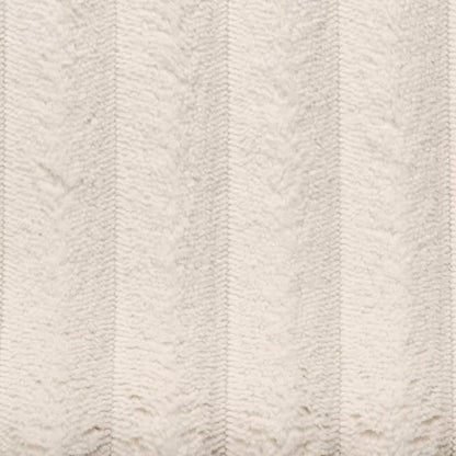 Hoekbank Uno beige ribstof, detail van het materiaal
