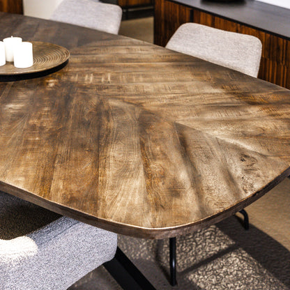 Eettafel Silvi | Bruin Mangohout
