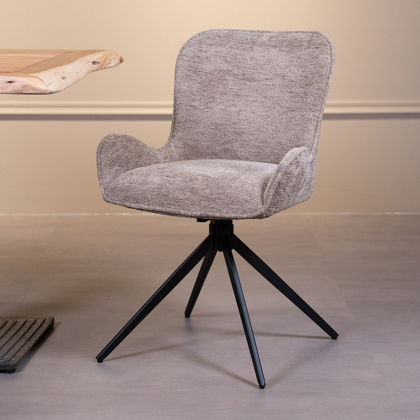 Eetkamerstoel Sora | Taupe Stof