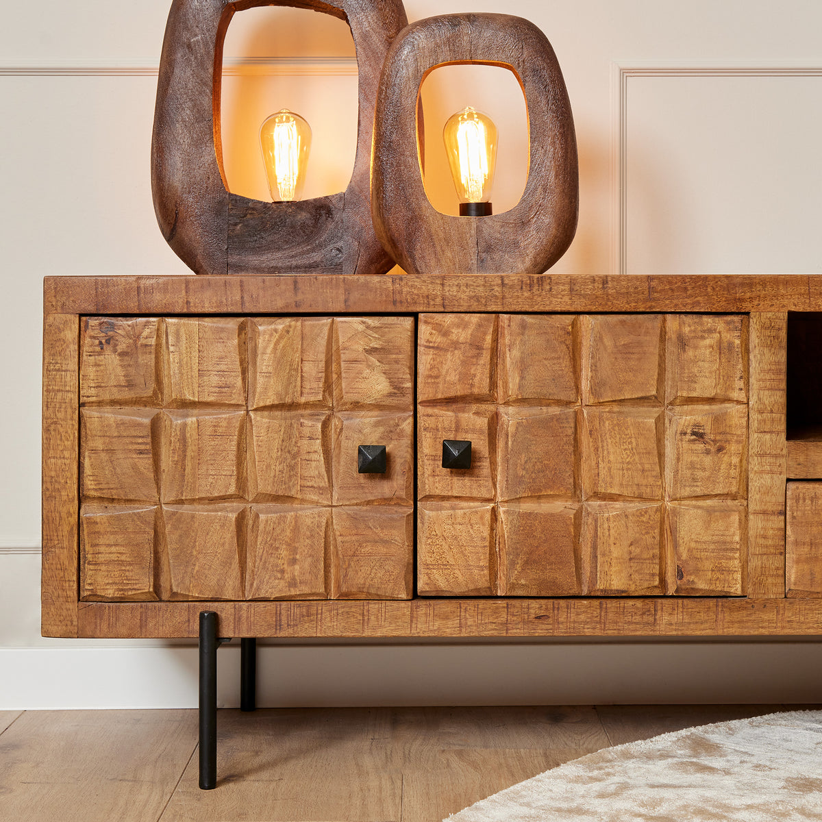 TV-Meubel Brandy, detail van het materiaal