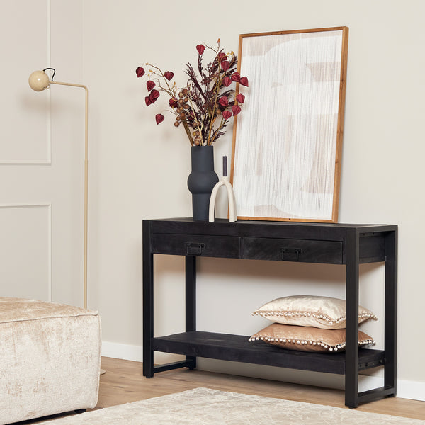 Sidetable Britt | Mangohout | Zwart