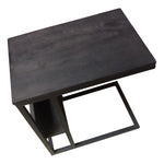 Laptoptafel Yara | Zwart Mangohout — Vooraanzicht - witfoto