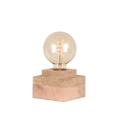 Tafellamp Block | Naturel Mangohout