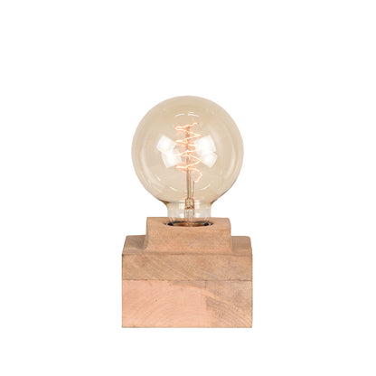 Tafellamp Block | Naturel Mangohout