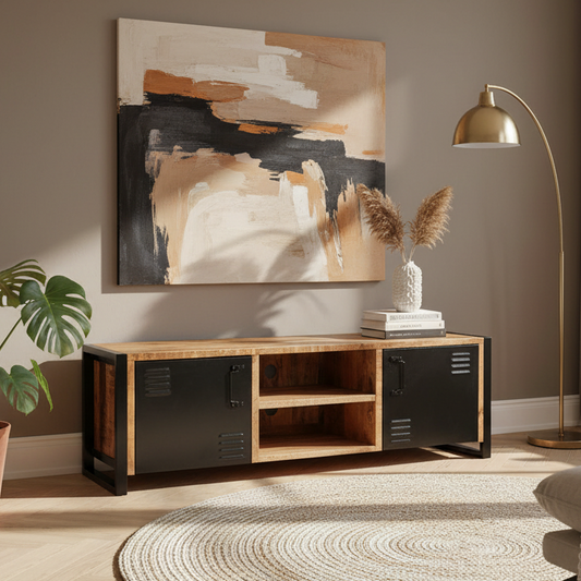 Tv-meubel Brussels | Naturel Mangohout