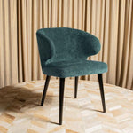 Eetkamerstoel Fiori | Petrol Stof