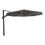 Zweefparasol VirgoFlex Edition | Grijs | 80+ UV Protection | Ø3,5 Meter | Rond