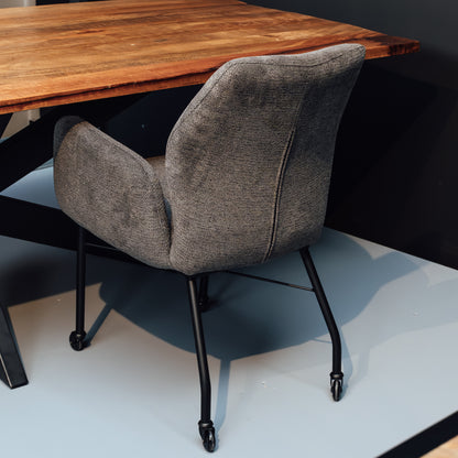 Eetkamerstoel Juul  | Met Armleuning | Donker Grijs