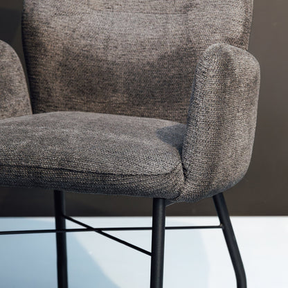 Eetkamerstoel Juul  | Met Armleuning | Donker Grijs