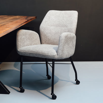 Eetkamerstoel Juul | Met Armleuning | Wit