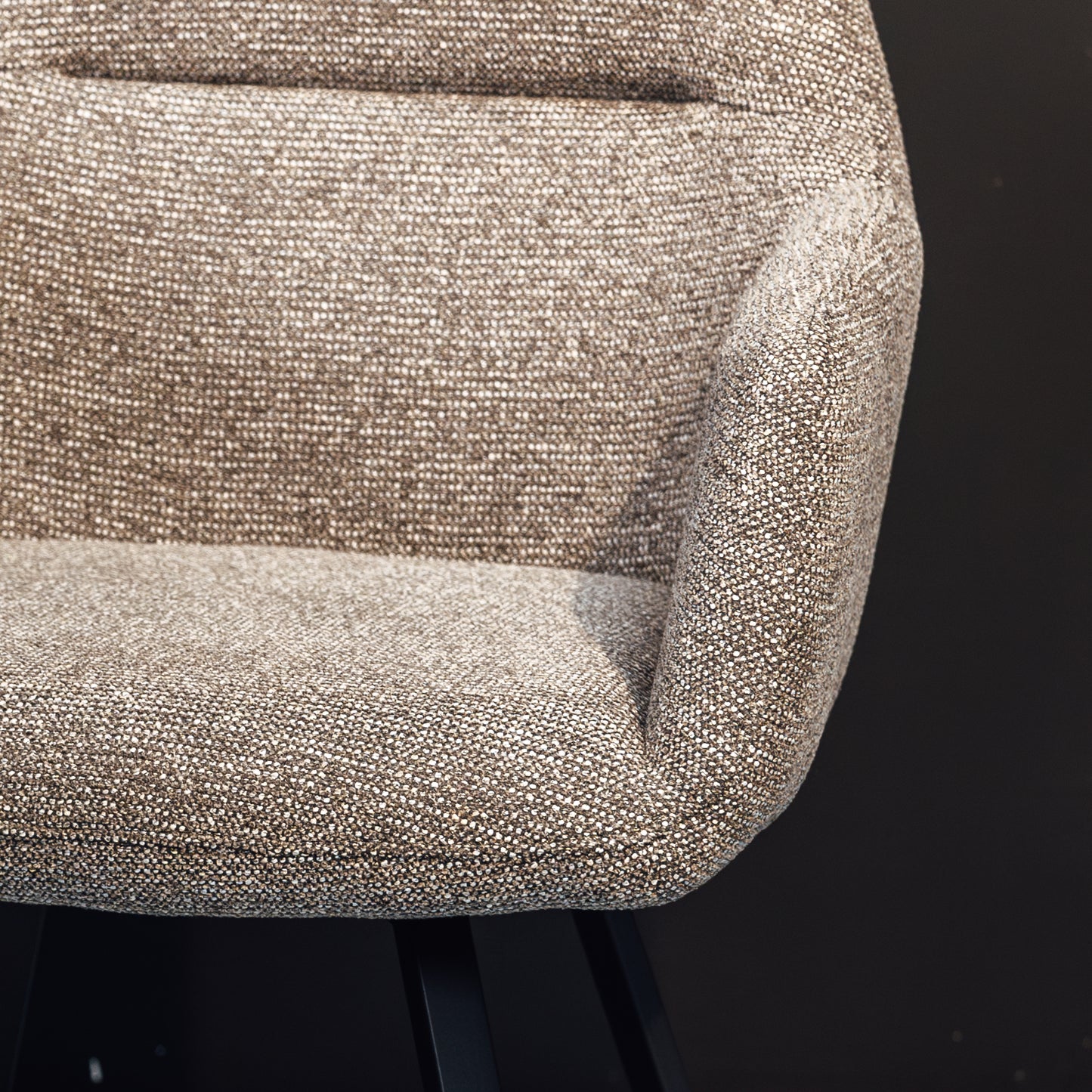 Eetkamerstoel Raaf | Stof Taupe