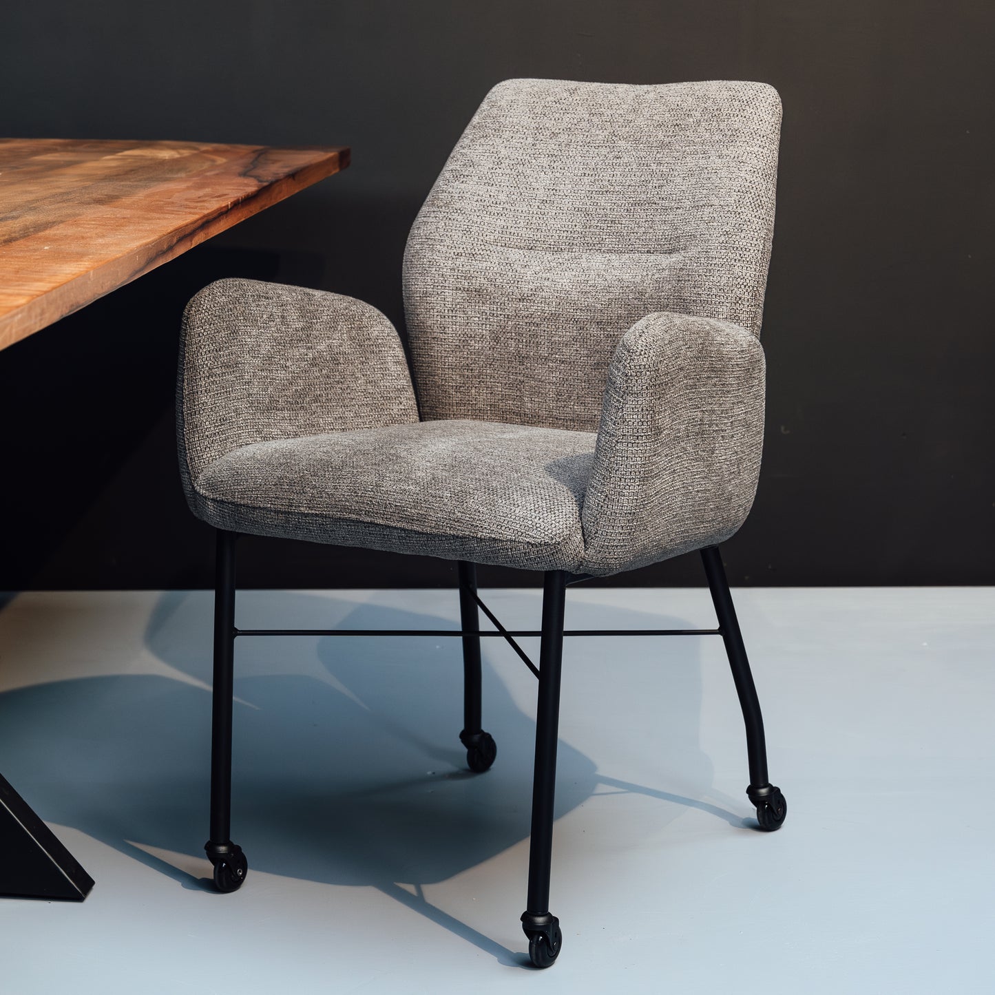 Eetkamerstoel Juul | Met Armleuning | Grijs