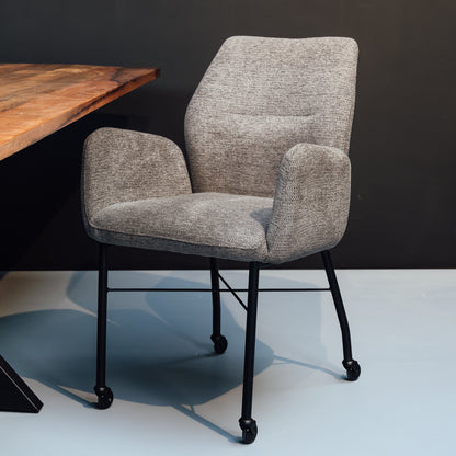 Eetkamerstoel Juul | Met Armleuning | Grijs