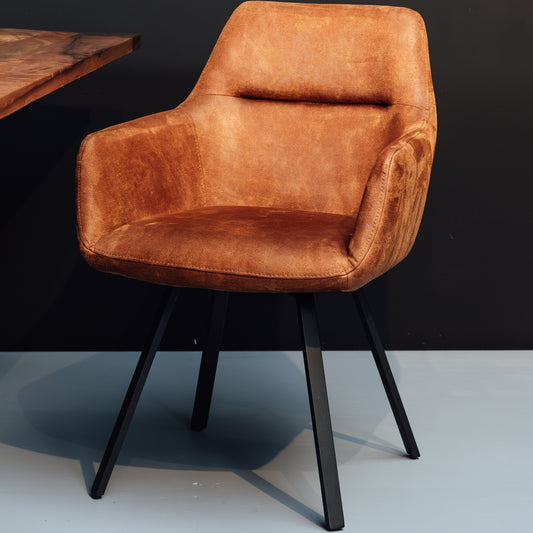 Eetkamerstoel Raaf | Bull Cognac