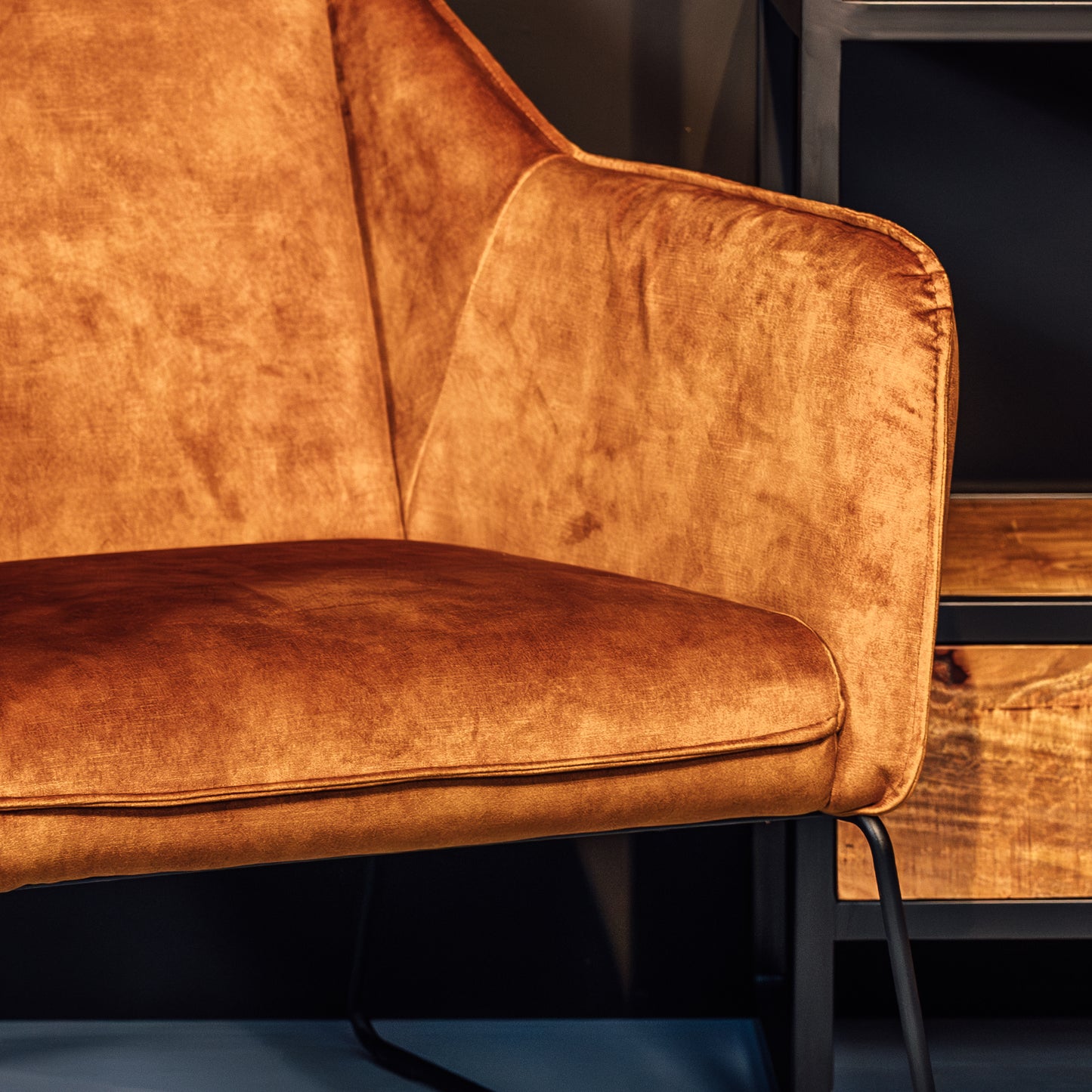 Fauteuil Yuno | Velvet Geel