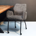 Eetkamerstoel Juul  | Met Armleuning | Donker Grijs