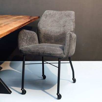 Eetkamerstoel Juul  | Met Armleuning | Donker Grijs