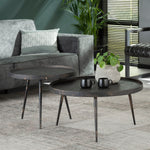 Salontafel set metallic | Zwart