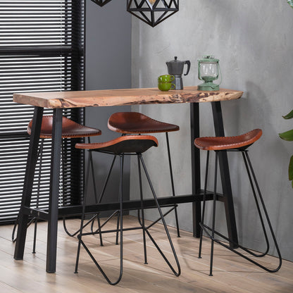 Barstoel Vintage leder