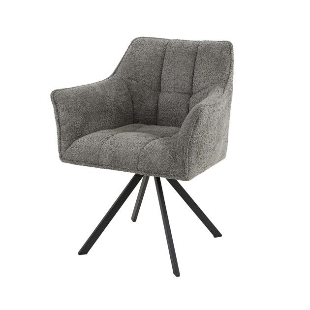 Eetkamerstoel Raster | Taupe Bouclé