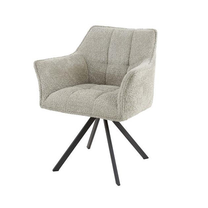 Eetkamerstoel Raster | Beige Bouclé